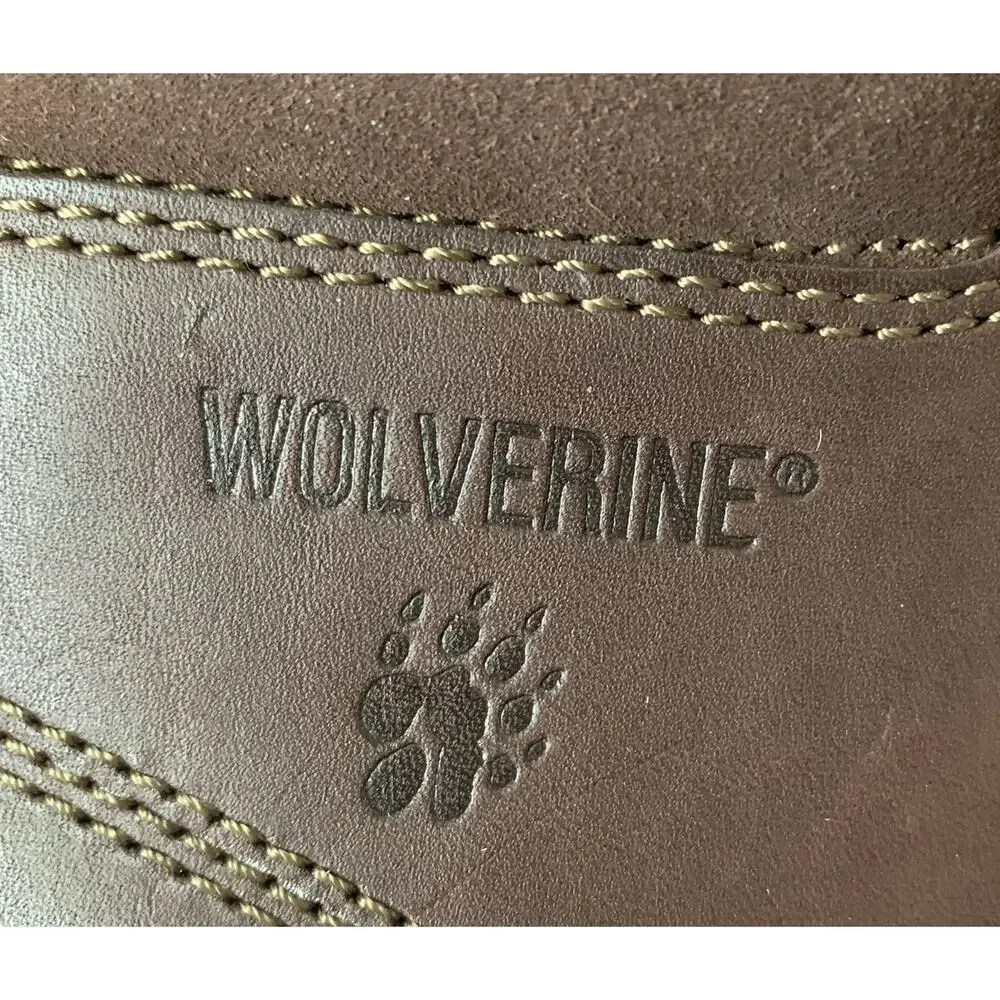 Wolverine Carlsbad Cap Steel Toe Leather Work Boots Size 8.5 Brown